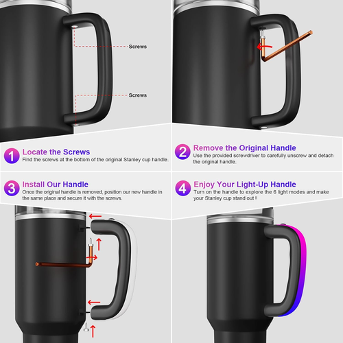 LED Light-Up Tumbler Handle