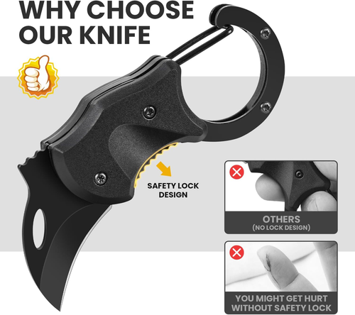 Mini Folding Knife Keychain – Compact EDC Pocket Tool