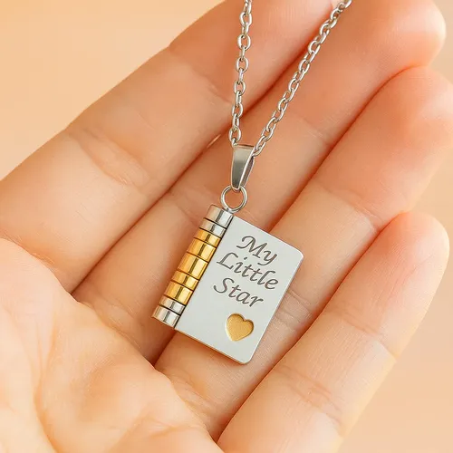 My Little Star Book Pendant Necklace – Meaningful Gift of Love