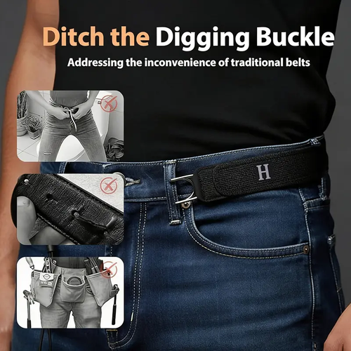 2pc Tactical Metal Hook Elastic Belt (Unisex)