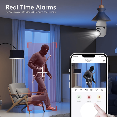Smart  Light Bulb Security Camera