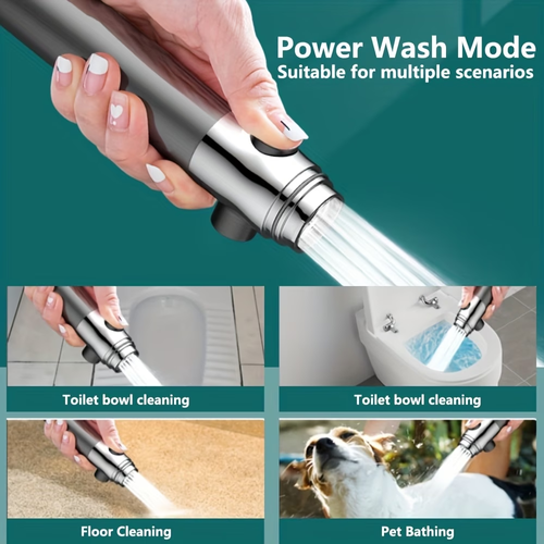 4-in-1 High Pressure Shower Head – Strong Flow & Water Saving