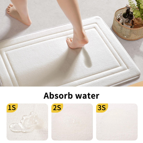3-piece high-quality memory foam bathroom carpet set - anti-slip, highly absorbent and quick-drying