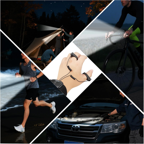 Diamond Ring Flashlight – Hands-Free 360° LED Light for Work, Repair & Outdoor Use
