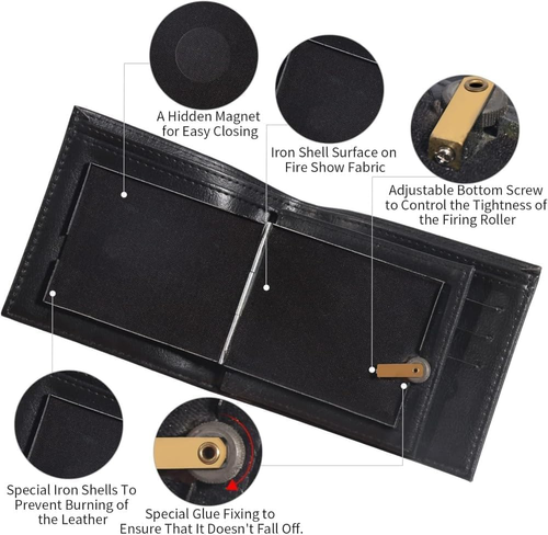 Magic Fire Wallet – Real Flame Performance Trick Prop