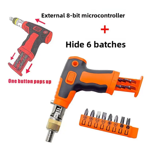 Upgraded 16-in-1 Ratchet Screwdriver Set with Magnetic Handle – Durable & Portable