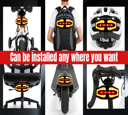 Bicycle Solar turn signal Taillight