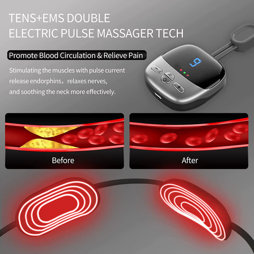 Smart Heated Neck Massager – Instant Pain Relief Anywhere