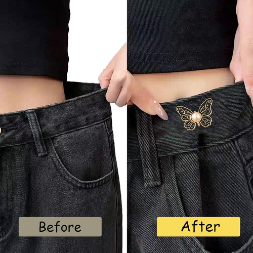 8Pcs Detachable Butterfly  Button Clip – No-Sew Perfect Fit Accessory