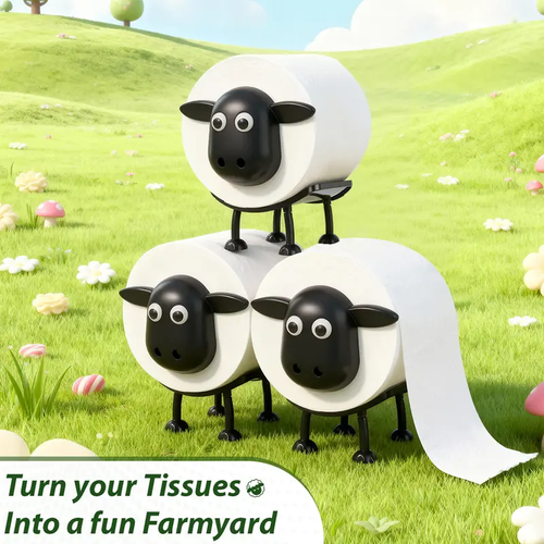 Funny Sheep Tissue Holder 3PCS Set