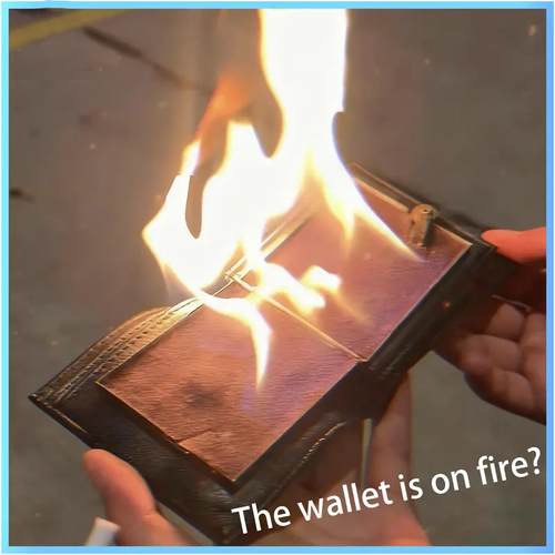 Magic Fire Wallet – Real Flame Performance Trick Prop