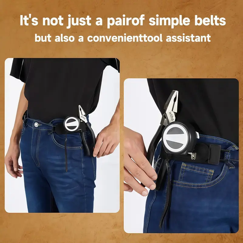 2pc Tactical Metal Hook Elastic Belt (Unisex)