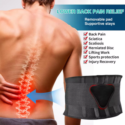 Massage Healing Waist Support Belt Adjustable Back Brace