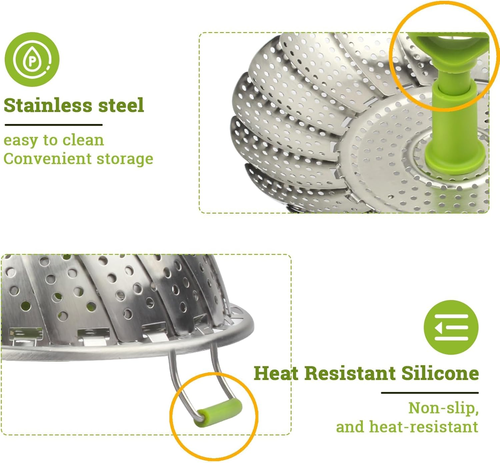 Stainless Steel Foldable Steamer Basket