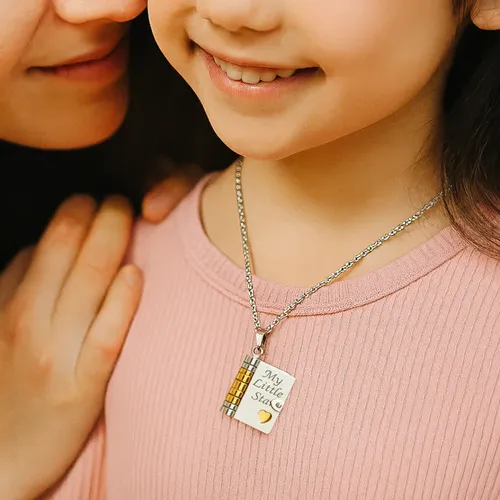 My Little Star Book Pendant Necklace – Meaningful Gift of Love