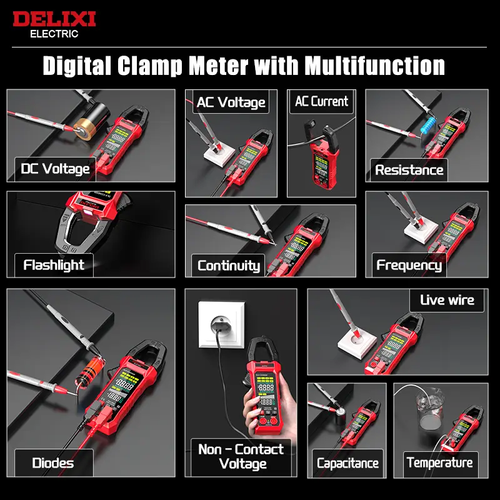 Professional Smart Clamp Meter –Accurate & Safe Electrical Testing