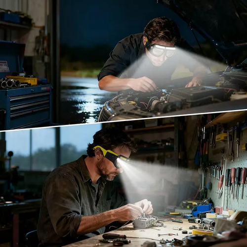 Rechargeable Gesture Control LED Glasses Lamp – Hands-Free Smart Lighting