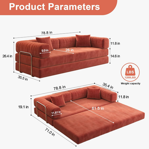 DIY Multi-Function Sleeper Sofa — Smart Space-Saving Sofa Bed for Modern Homes