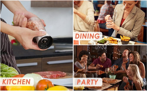 Stainless Steel Salt & Pepper Grinder Set (2-Pack)