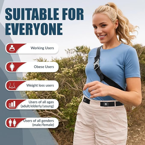 2pcs No Buckle Elastic Stretch Belt – Invisible Comfort for Everyday Wear