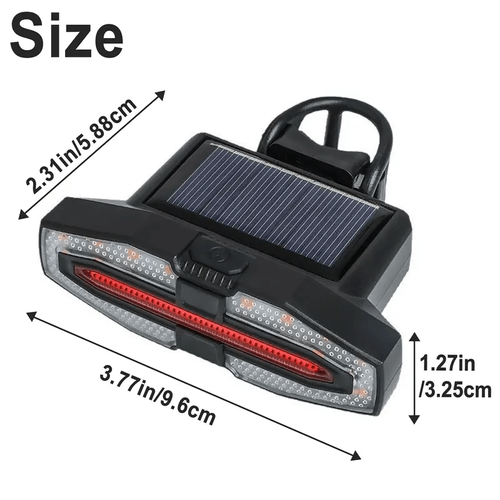 Bicycle Solar turn signal Taillight