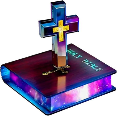 Magnetic Floating Cross Bible Night Light