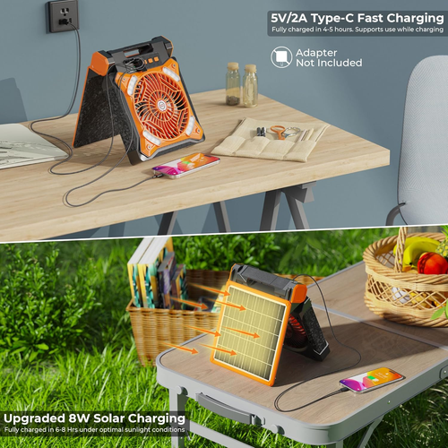 Solar Fan Power — Cool Air + Backup Energy
