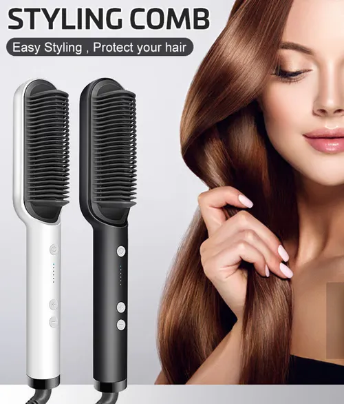 💥LAST DAY 49% OFF -2025 New Smart Anti-Scald Hair Straightening Comb – Smooth Hair in One Pass