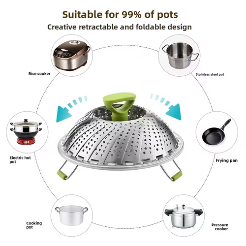Stainless Steel Foldable Steamer Basket