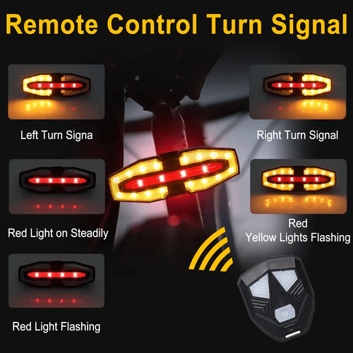 Bicycle Solar turn signal Taillight