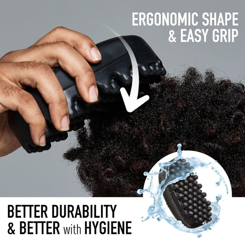 2-in-1 Massage & styling Brush– Gentle Care for African  4C Hair