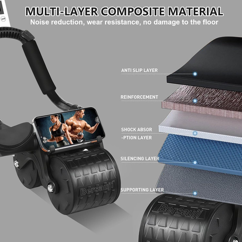 Automatic Rebound Ab Roller – Safer, Smarter Core Training at Home