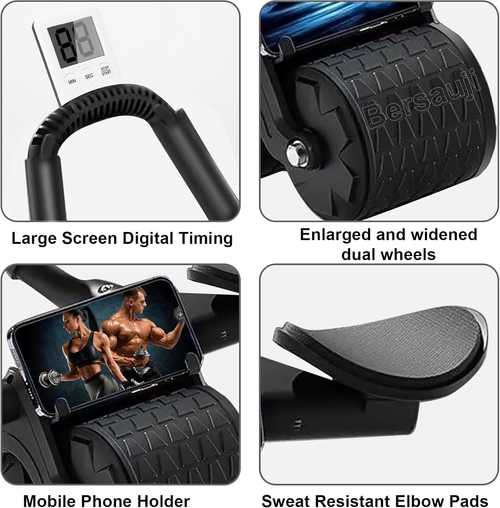 Automatic Rebound Ab Roller – Safer, Smarter Core Training at Home