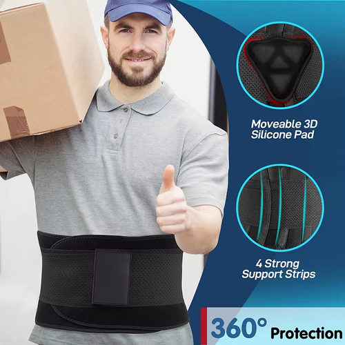 Massage Healing Waist Support Belt Adjustable Back Brace