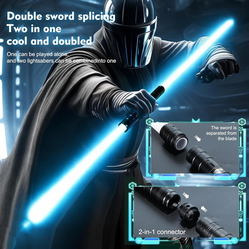 Premium RGB Metal Lightsaber – 16 Colors & Sound