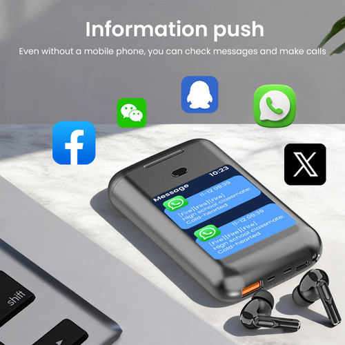 Smart All-In-One Power Earbuds with Screen