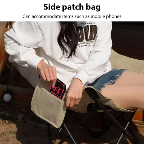Premium Adjustable Foldable Lounge Chair with Side Pocket