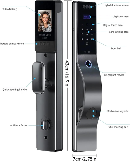 9-in-1 Premium Smart Security Door Lock