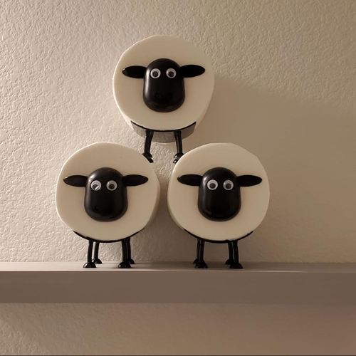 Funny Sheep Tissue Holder 3PCS Set