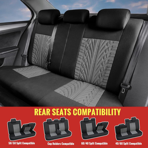 Universal Full Set Car Seat Covers – Stylish, Breathable & Easy to Install
