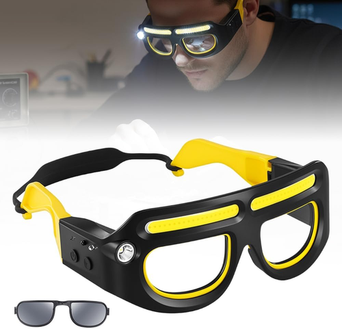 Rechargeable Gesture Control LED Glasses Lamp – Hands-Free Smart Lighting
