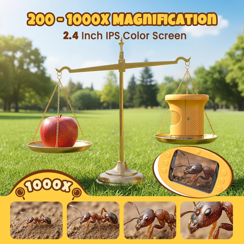 1000X Kids Digital Microscope | Learn Science Through Play