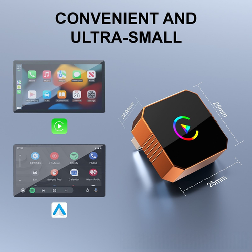 2026 Wireless CarPlay & Android Auto Adapter – Plug & Play Smart Driving