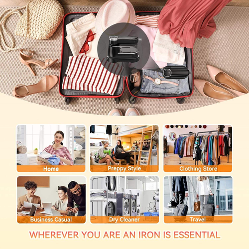 2-in-1 Handheld Garment Steamer – Fast & Easy Ironing