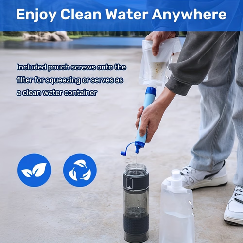 Portable Water Filter Straw – Drink Safe Water Anywhere