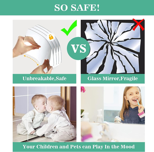 High-Clarity Self-Adhesive Flexible Mirror Sticker