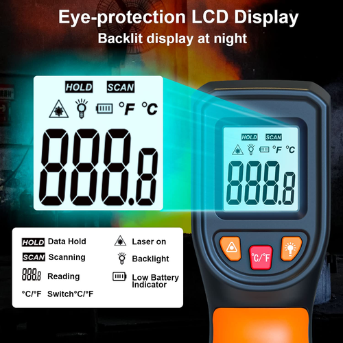Non-Contact Infrared Thermometer – Fast & Accurate Temperature Reading