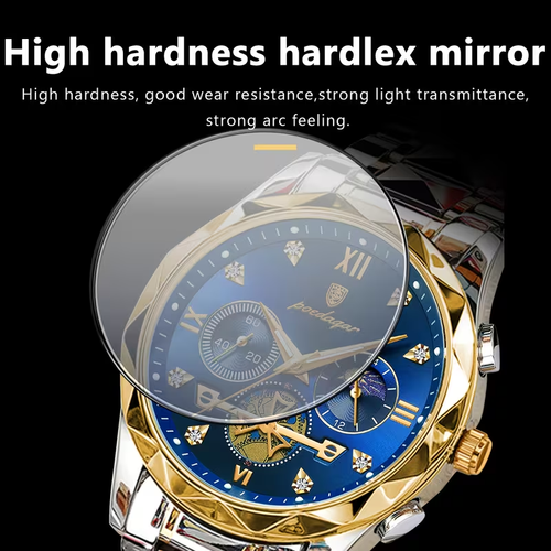 Luxury Waterproof Stainless Steel Luminous Men's Watch