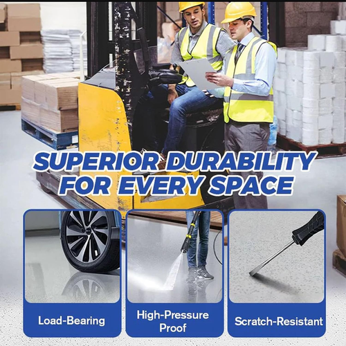 High-Gloss Marble Finish Epoxy Floor Coating– Durable Waterproof Finish