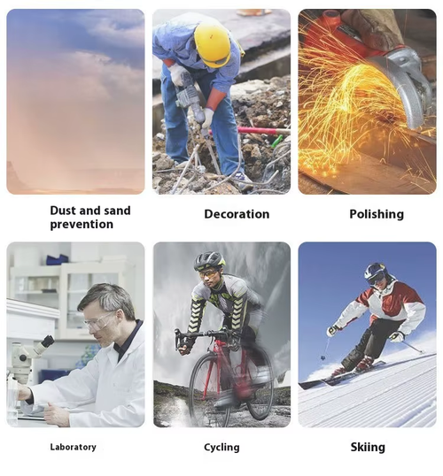 Protective goggles - Dust-proof and scratch-resistant design with detachable parts